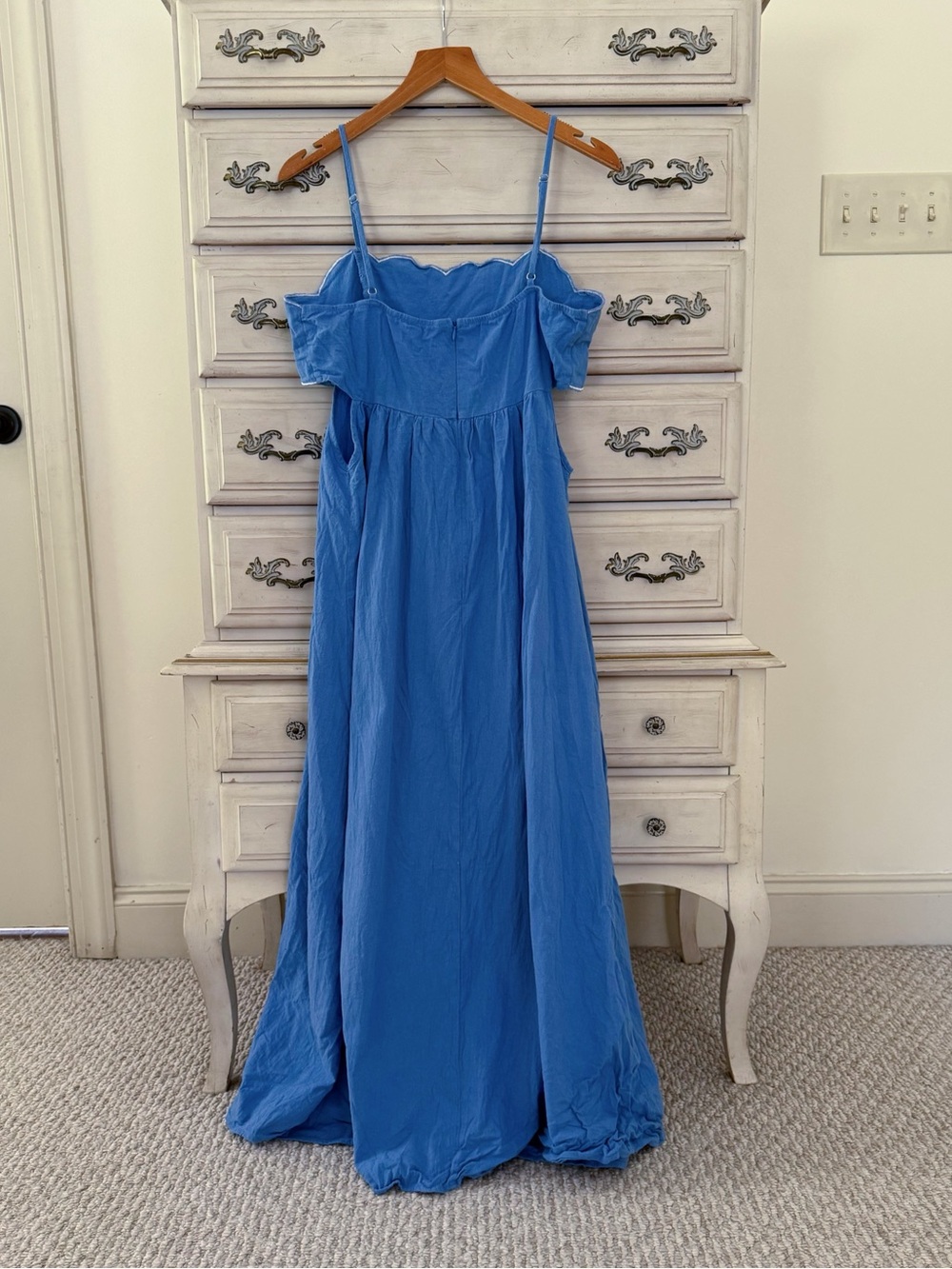 Blue Santorini Euro Summer Maxi Dress - Picture 3 of 4